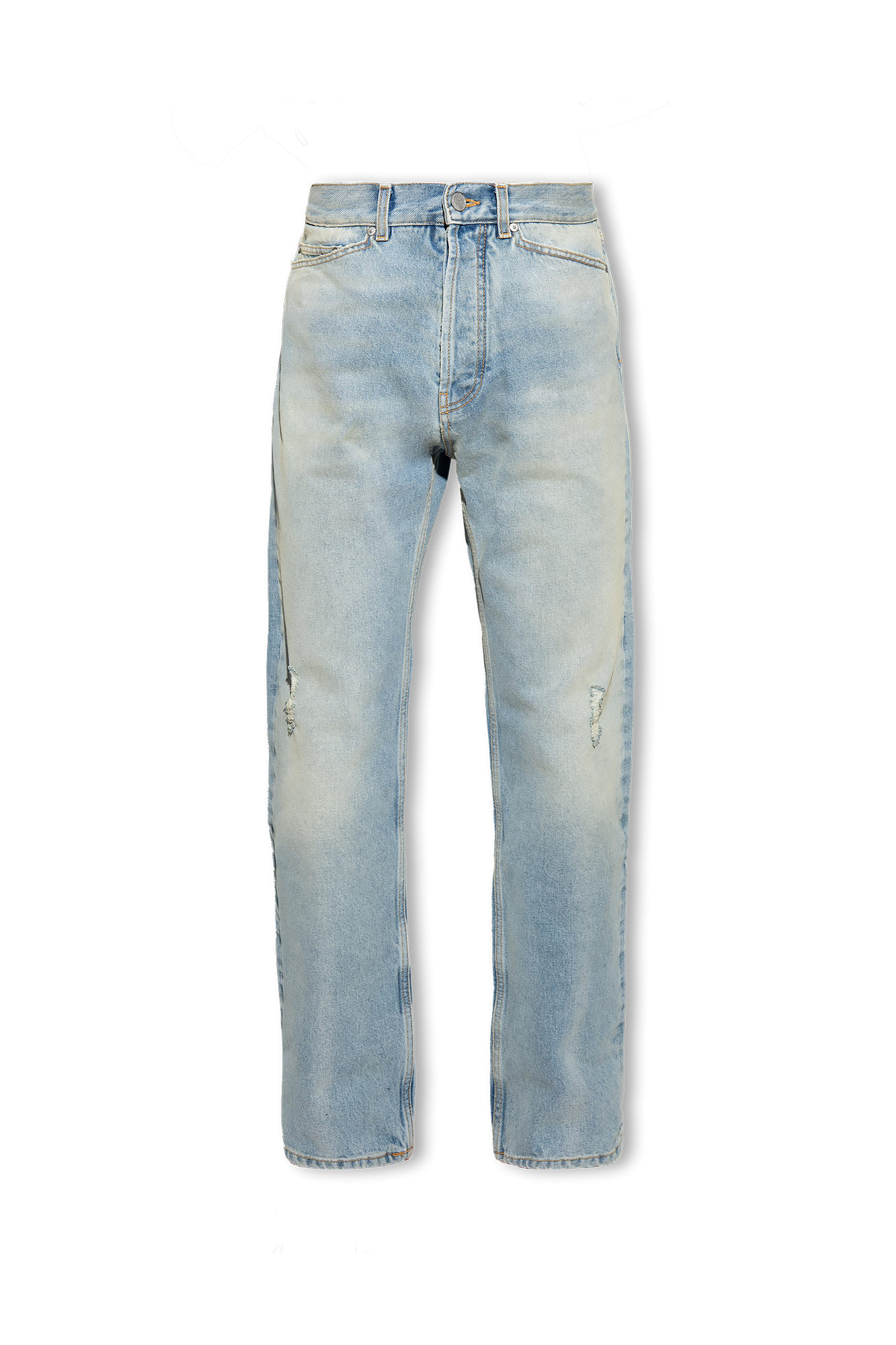 cut jeans Palm Angels Blue Straight mom Jean pull and Bear